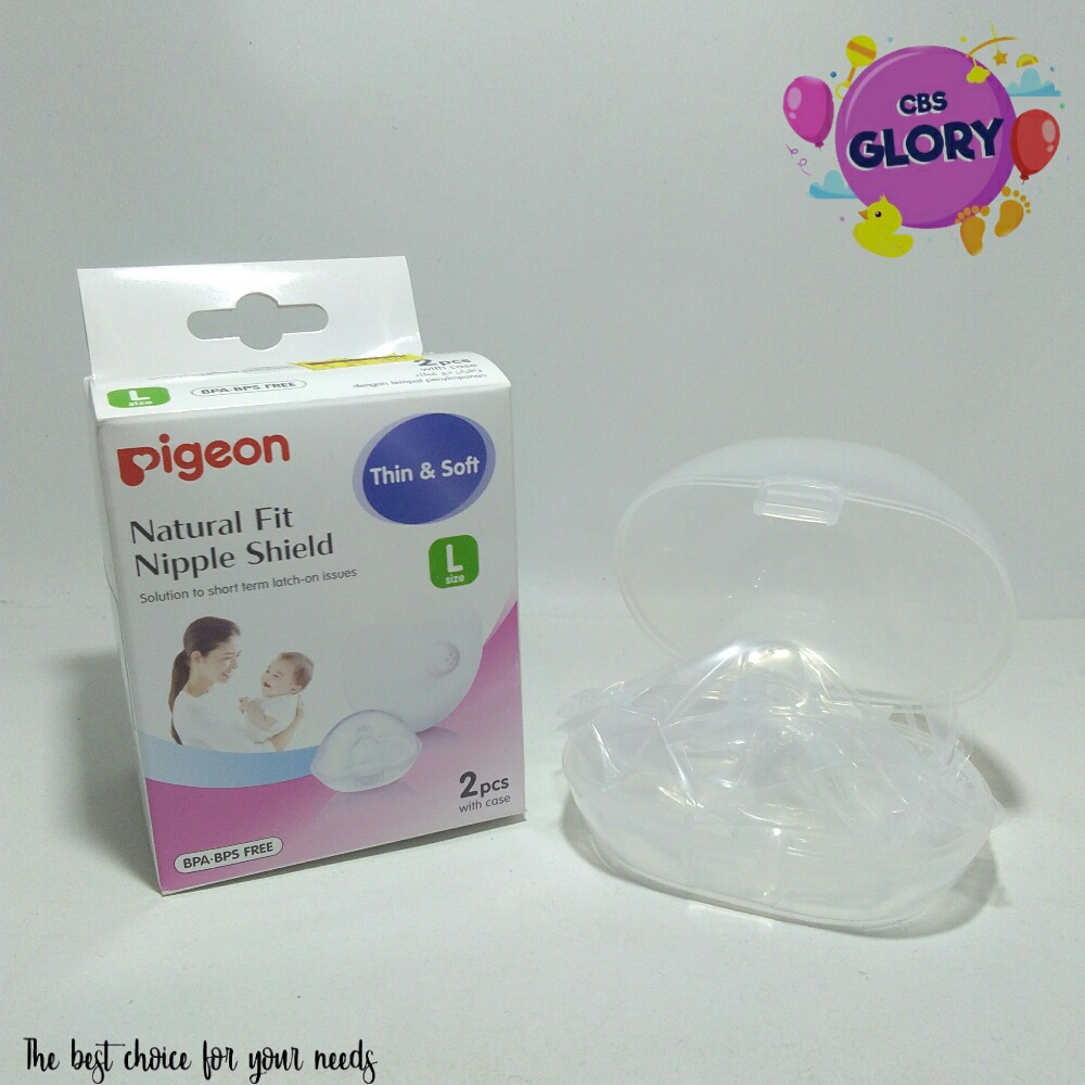 Pigeon Natural Fit Nipple Shield Penyambung Puting, Pelindung Puting Ibu Saat Menyusui