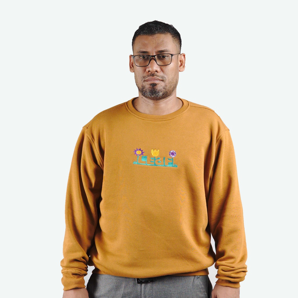 LEAF Bloom Orange Crewneck