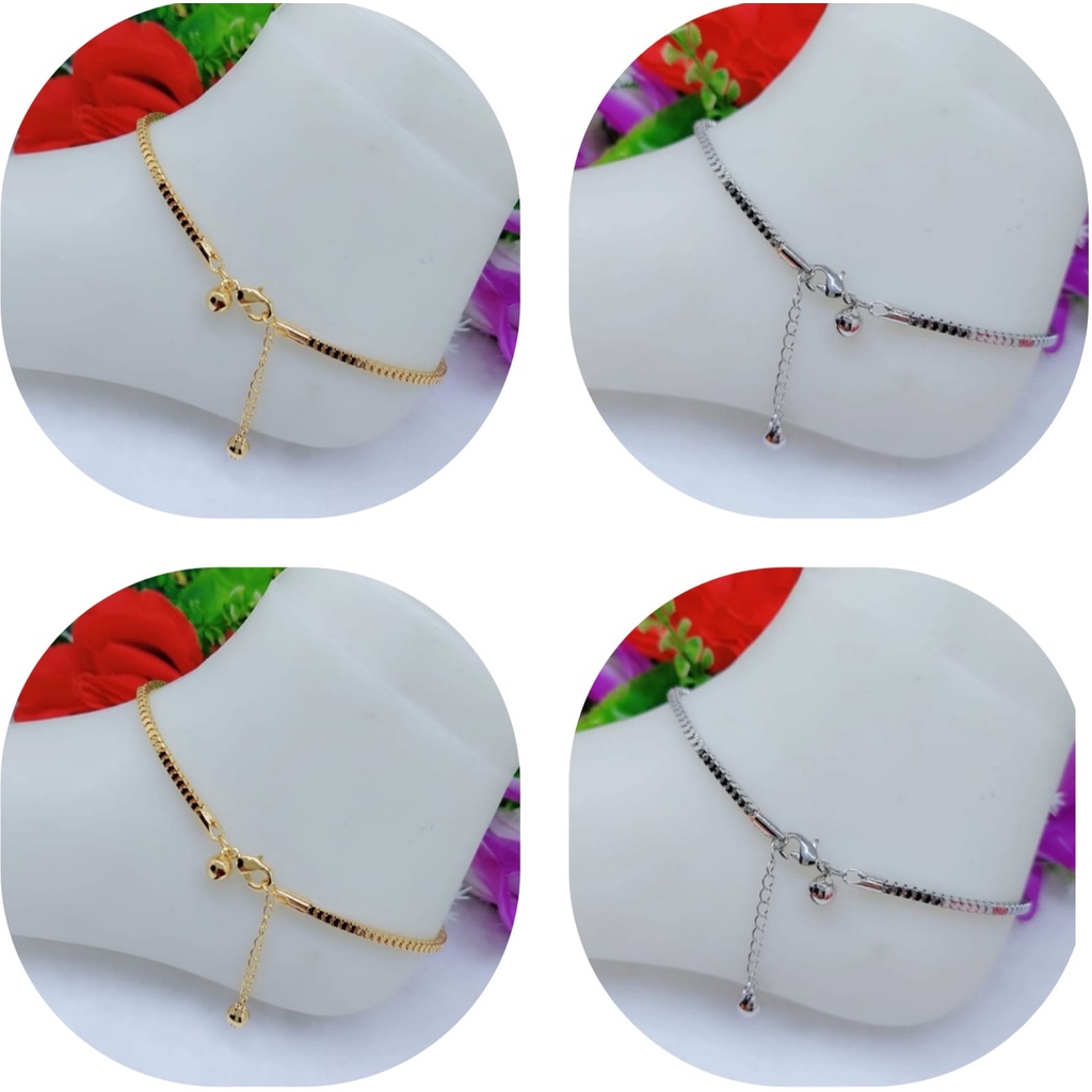 COD GELANG KAKI XUPING MILANO KACA EMAS/SILVER TERLARIS TERMURAH