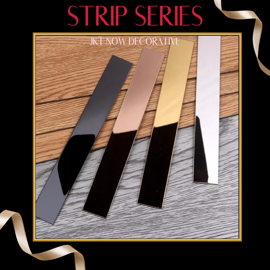 LIST PLAT STRIP 50 mm | LIS STRIP MIRROR STAINLESS STEEL 201 50mmX305CMxT 0.8mm | flat | plank | gol