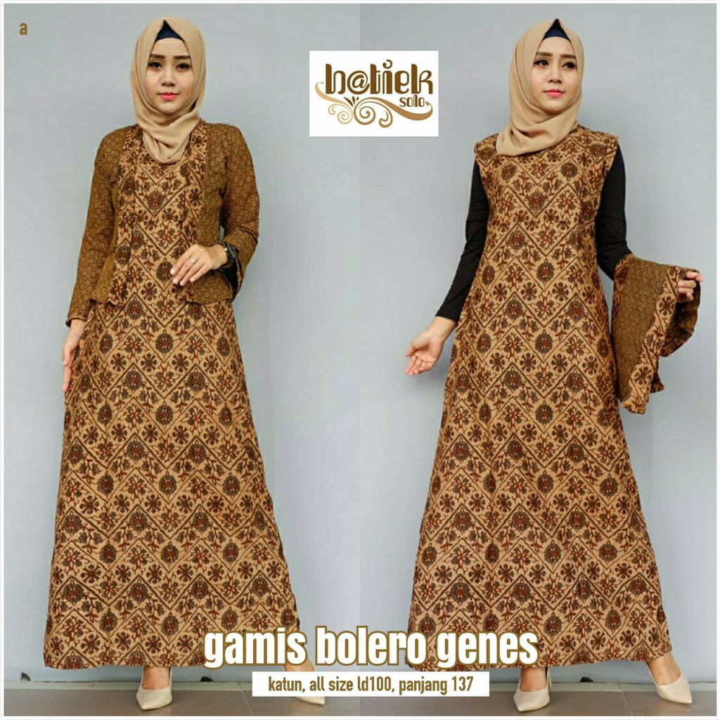 Gamis Bolero Genes Kode AIMU Habisin Stok