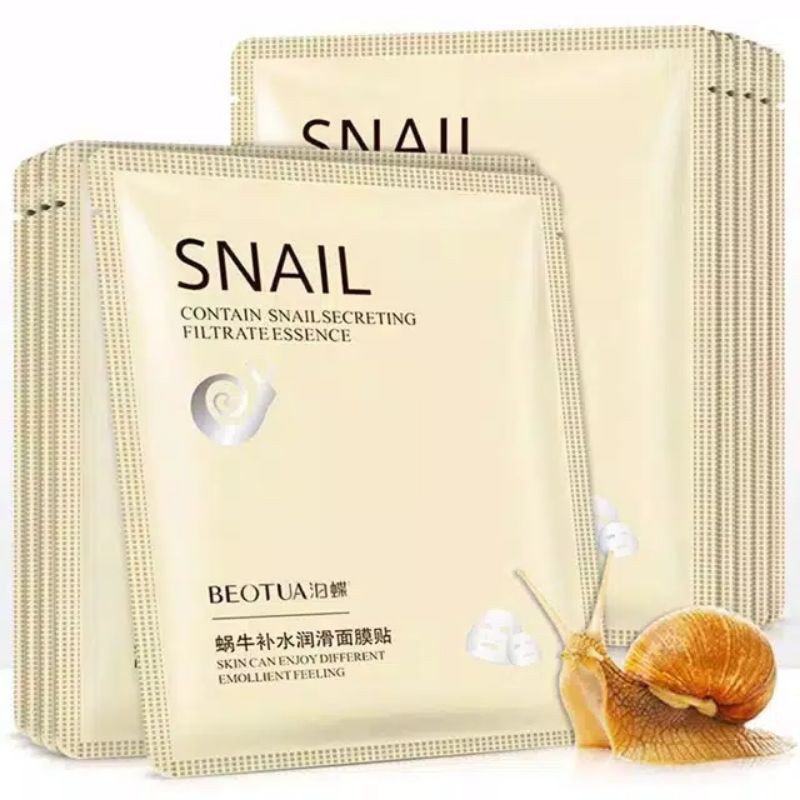 L3 Masker Wajah Snail | Face Mask Korea Beotua Beo tua | Secret Snail Filtrate Essence