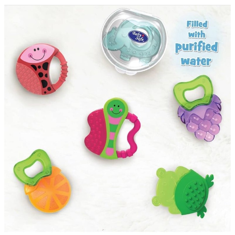 Baby Safe Cooling Teether with case / babySafe mainan gigitan bayi with purified water