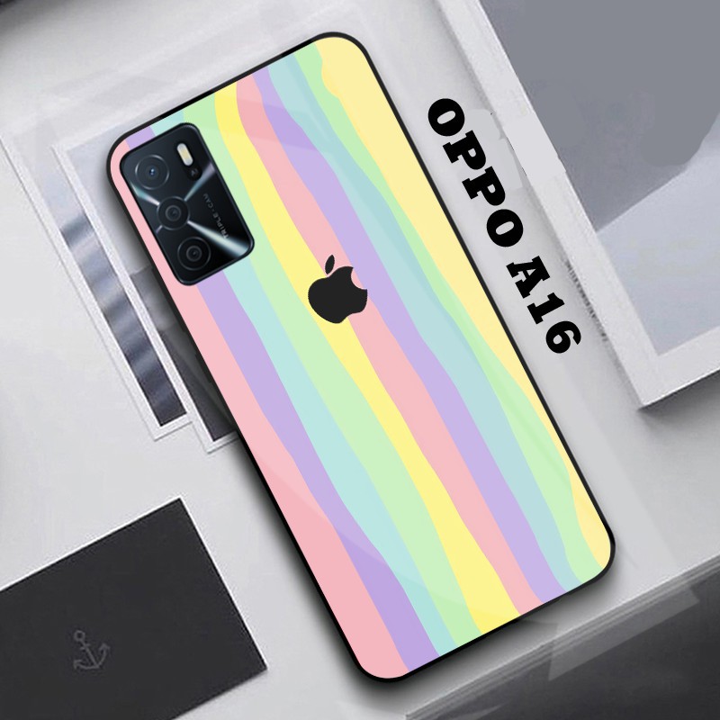 [K95] Softcase Kaca Oppo A16 - Case Oppo A16 - Casing Oppo A16 - Softcase Kaca - Softcase Mirror