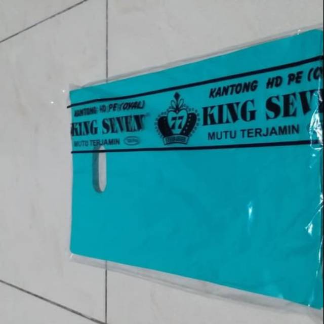 Kantong plastik oval handle polos 20 x 30