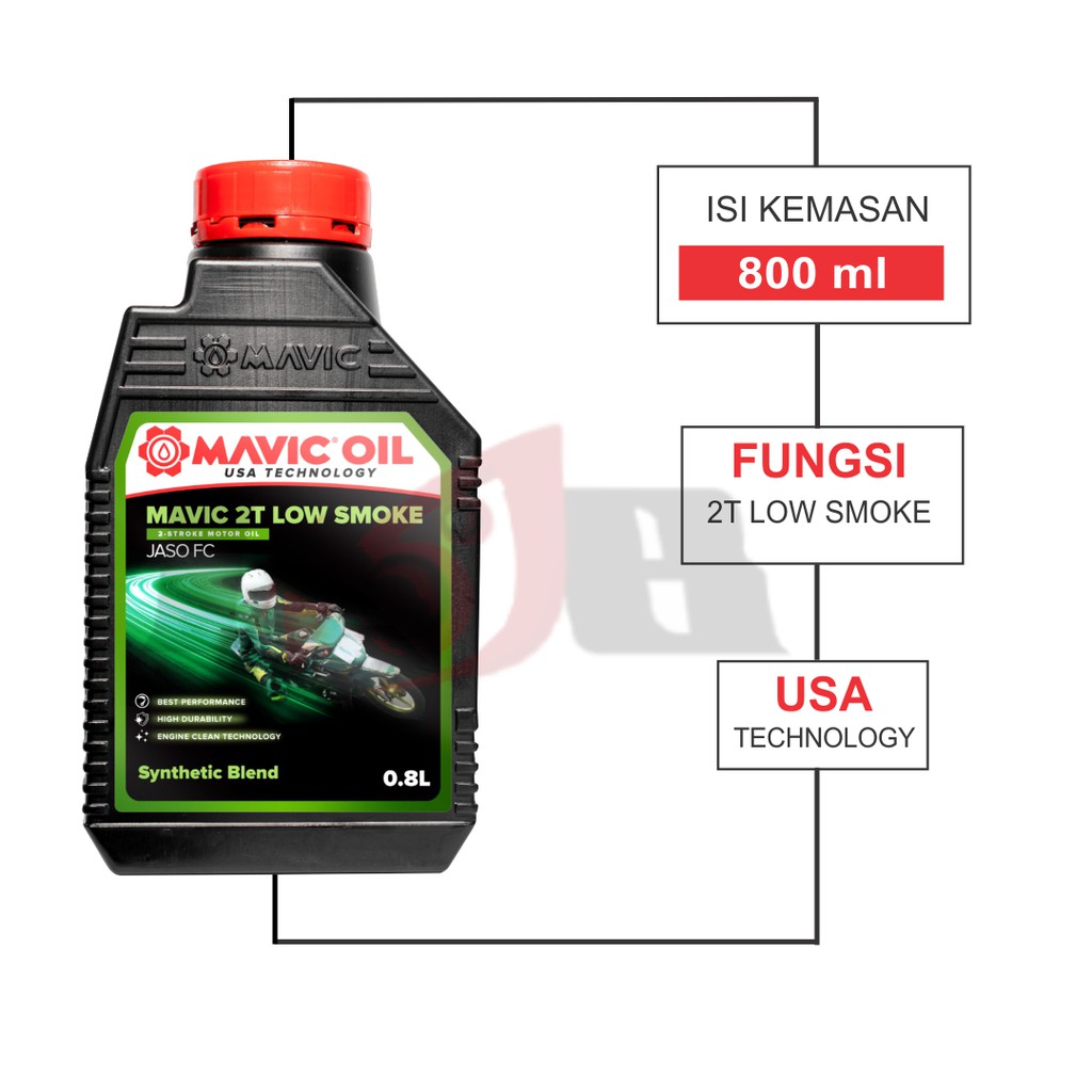 Oli Samping Mavic 2T Racing Oil Low Smoke Xtra Fragrance 800ml Ninja