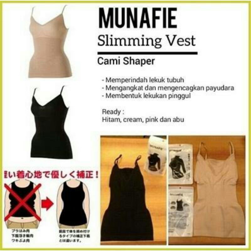 MUNAFIE BAJU KORSET ORIGINAL SLIM CLOTH Baju pelangsing