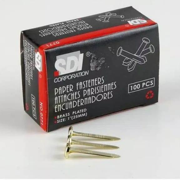 

Paku buku SDI 0771 aka Paper Fasteners isi 100pcs ハ