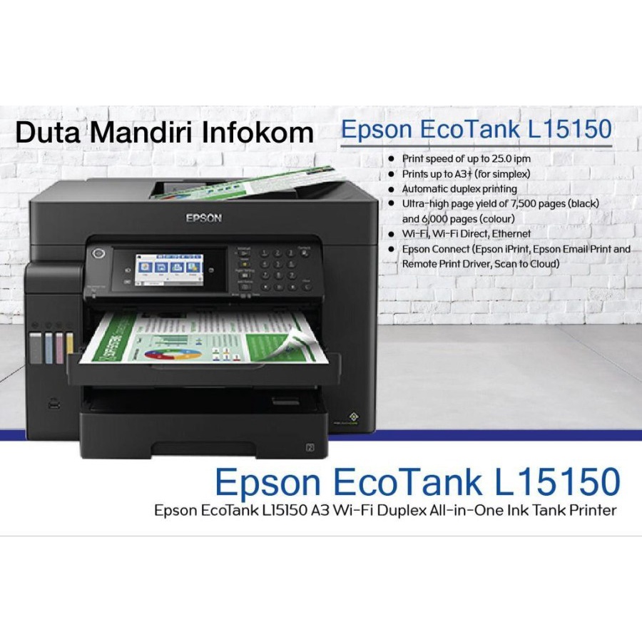 Epson EcoTank L15150 A3 WiFi Duplex All in One Ink Tank Printer