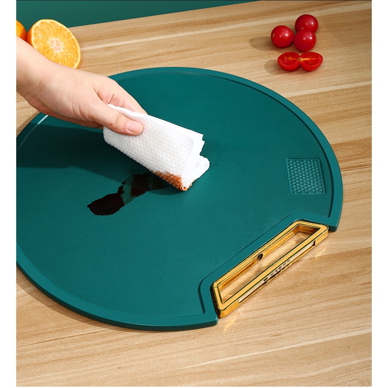 Talenan Perlengkapan Dapur Dari Bahan Premium Anti Jamur dan Anti Slip Ukuran Diameter 35 Cm