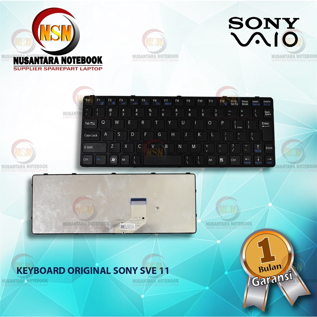 Keyboard Laptop Sony Vaio SVE11 Series Black