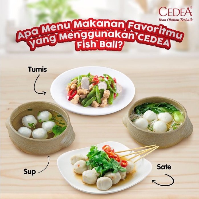 Cedea Bakso Ikan Rasa Kepiting Cedea 500 Gram