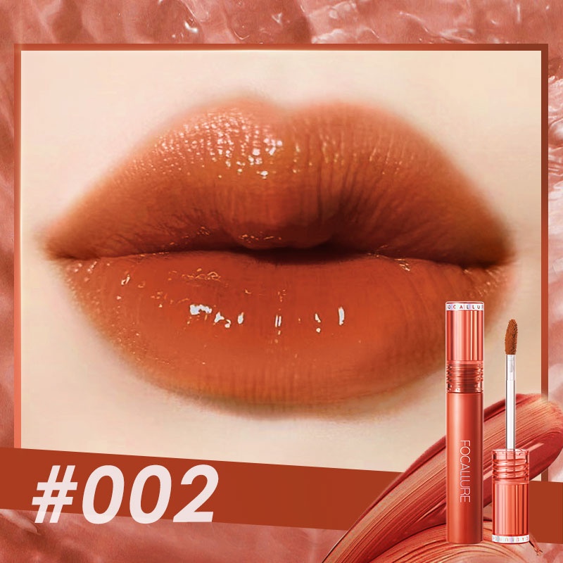 [BPOM]FOCALLURE Jelly-Clear Dewy Lip Tint--Tahan lama Lipstick-#002
