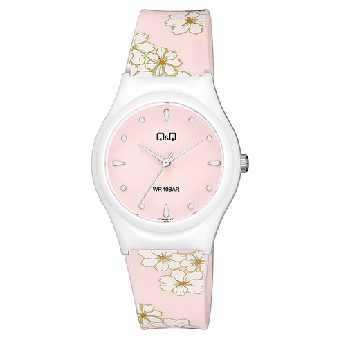 Q&amp;Q QnQ QQ Original Jam Tangan Wanita Motif Lucu Analog Rubber - V10 V10A Water Resist 10 BAR