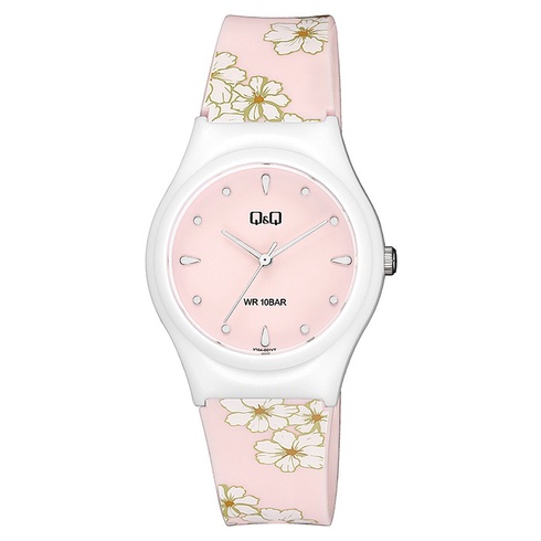 Q&amp;Q QnQ QQ Original Jam Tangan Wanita Motif Lucu Analog Rubber - V10 V10A Water Resist 10 BAR