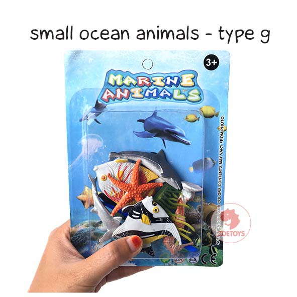 Zoetoys Small Ocean Animals Complete  Medium | Aneka Mainan Hewan Kecil Binatang Figurine Animals | Mainan Edukasi Anak