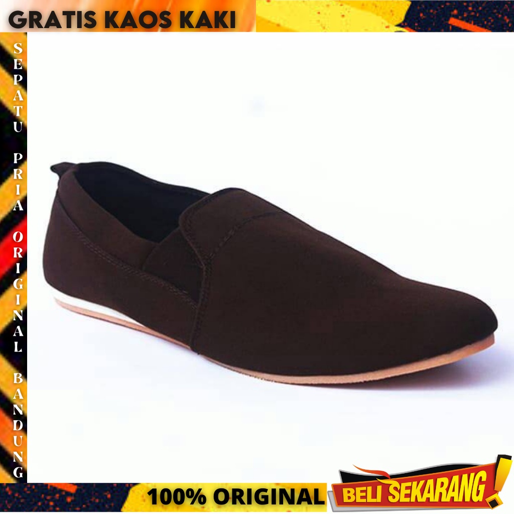 Sepatu Slipon Pria Casual Santai Kanvas Original Distro