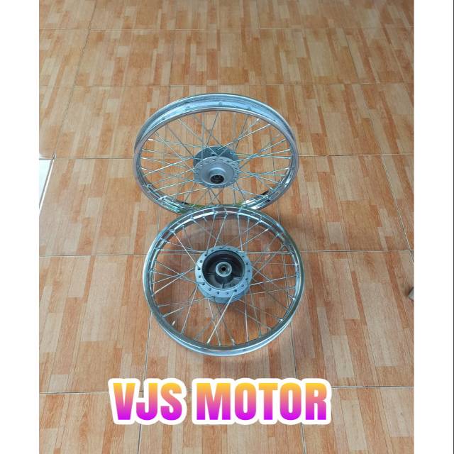 Pelek VELG jari" set depan blakang SUPRA X 125 lama Old ORI ASLI HONDA AHM