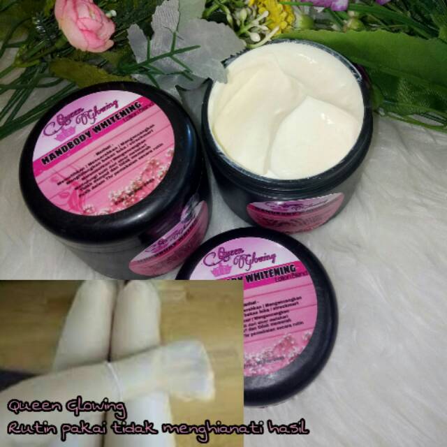 350gr Handbody Racikan Queen Glowing Putih Dalam 7hr Shopee Indonesia