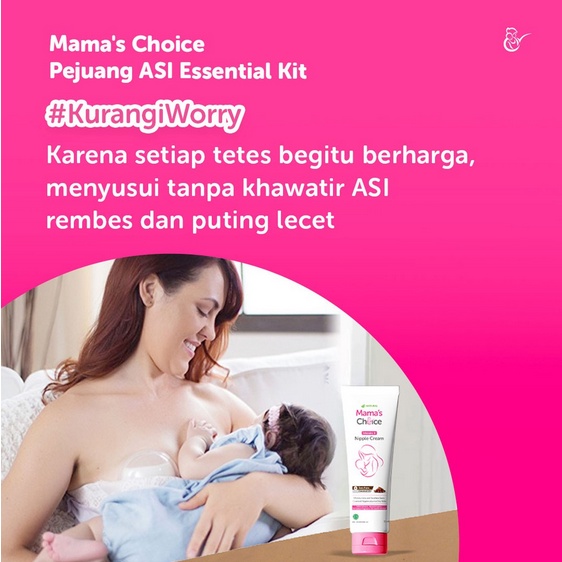 Mama's Choice Pejuang ASI Essential Kit (Nipple Cream + Breast Milk Collection Shells)