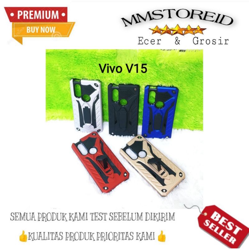 MM - Hard Case Phantom Vivo V15 Series Stand Iron Transformer case Robot kickstand case phantom Vivo