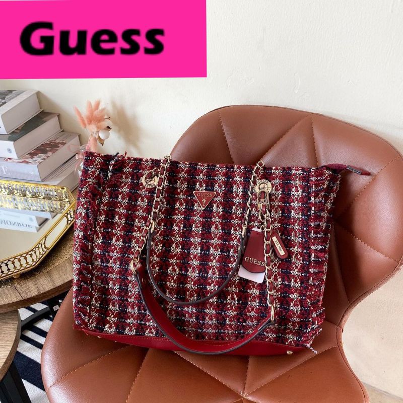 Tas Tote Wanita Import, Tote Bag Original / Guess