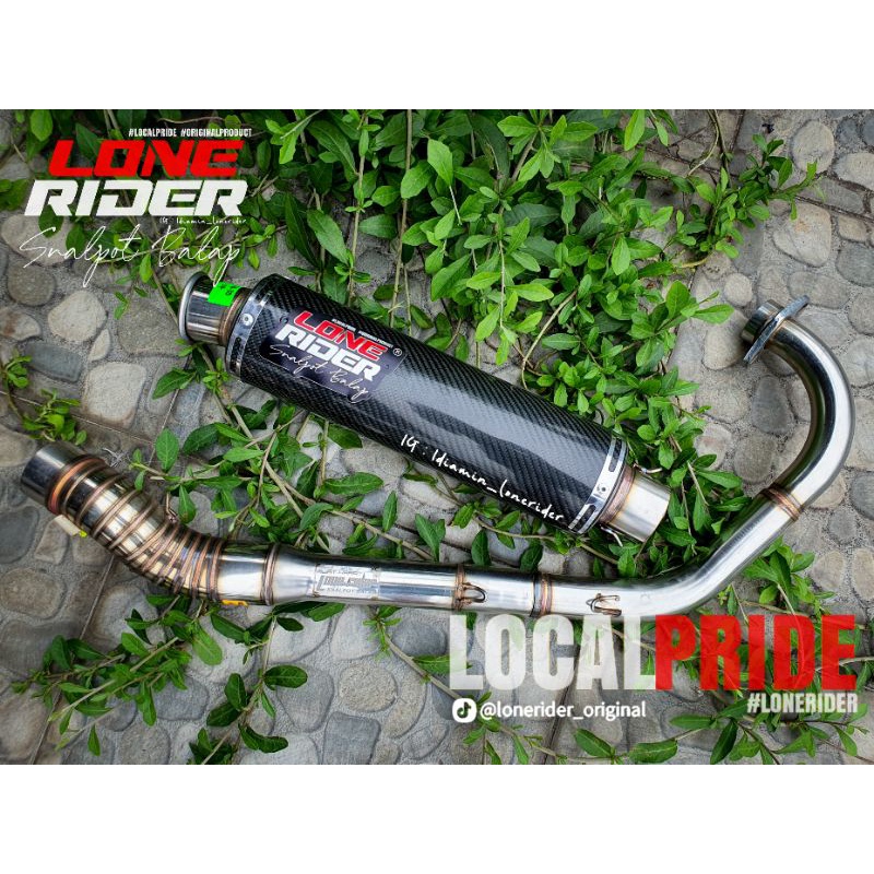 Knalpot Lone Rider Original Satria Fu Tomang V1 Silincer Cmms Carbon Full System