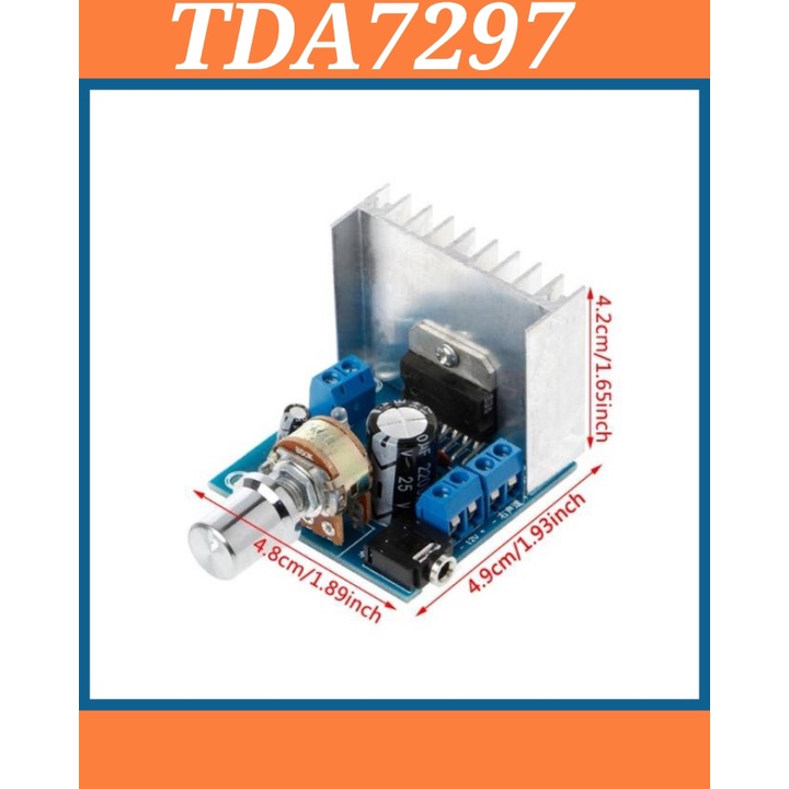 Audio Digital AC / DC 12V TDA7297 2x15W Dual Channel DIY AMPLIFER TERBARU