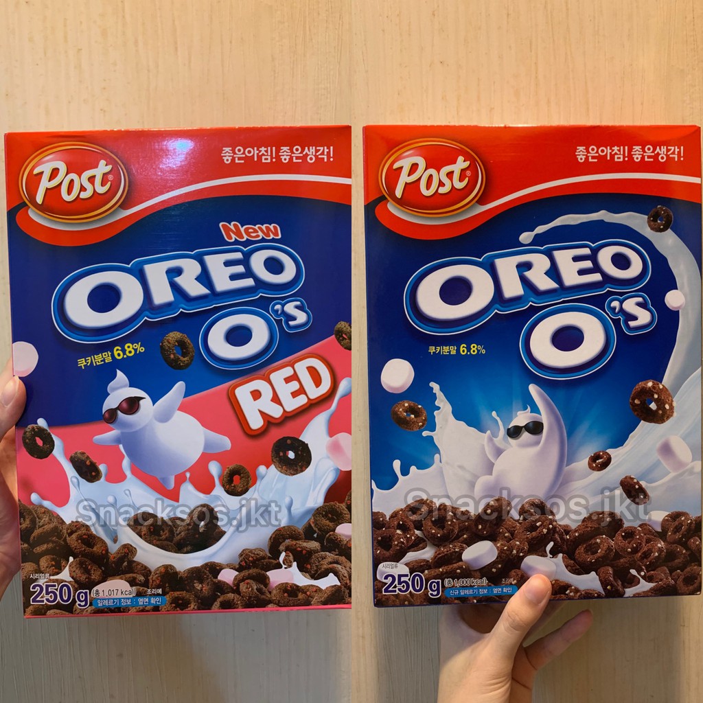 

Post Oreo O'S Cereal / Post Oreo OS Red With Marshmallow 250G-Made In Korea