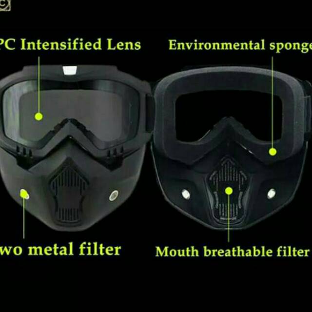 Kacamata Masker Helm google mask