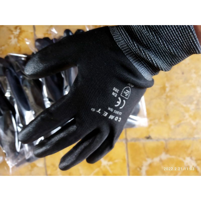 sarung tangan safety HItam 1 pasang sarung tangan motor/pekerja keras proyek