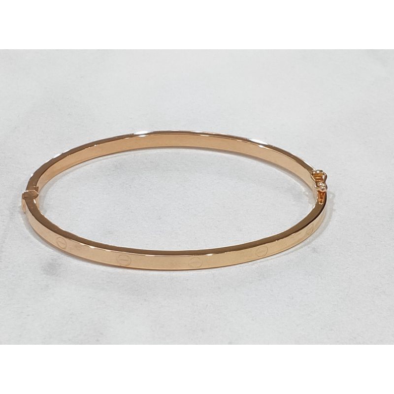 Gelang keroncong Cartier polos mrh