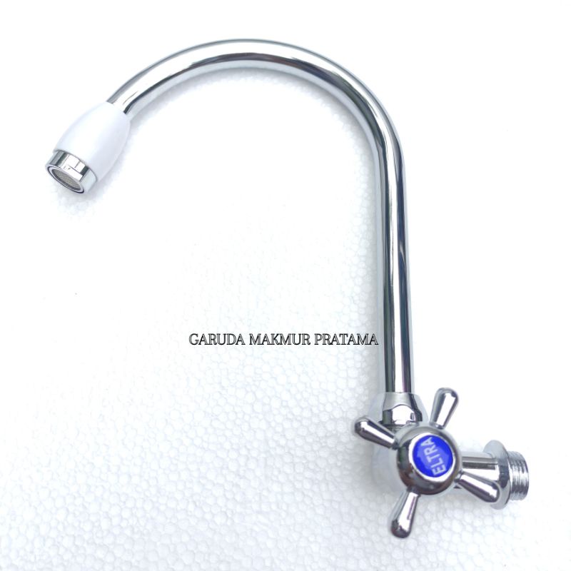 KERAN CUCI PIRING KRAN CUCI PIRING STAINLESS CHROME KERAN ANGSA BALING STAINLESS CHROME 1/2 INCH KERAN SINK CUCI PIRING