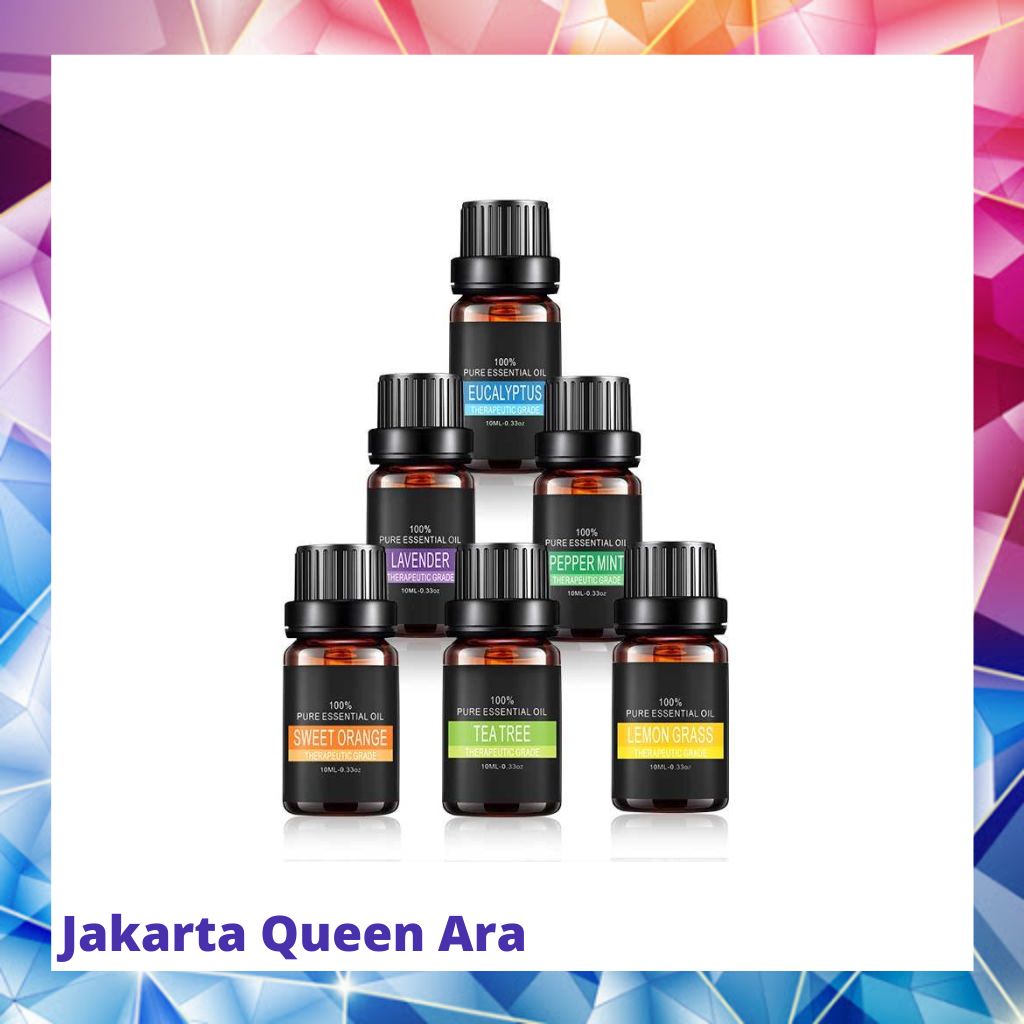 Eighteen Pure Essential Fragrance Oils Minyak Aromatherapy 10ml 6PC