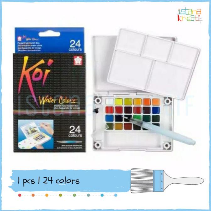 

Sakura Koi Watercolor 24 | Pocket Field Sketc Box