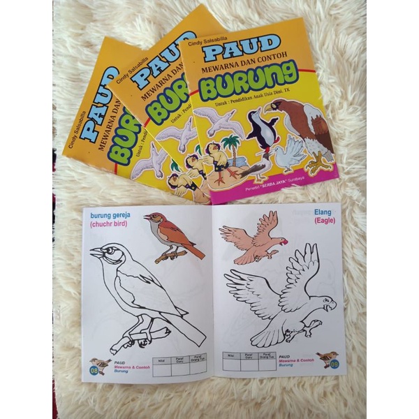 

Buku mewarnai untuk TK PAUD 2 pcs (Random)