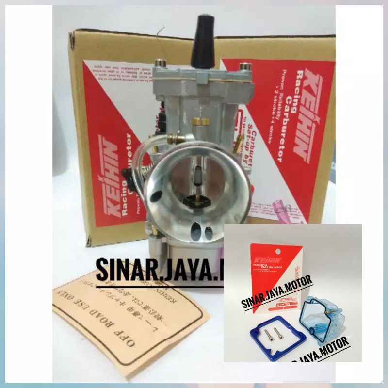karburator pwk 28. 30. 32. 34 + mangkok karbu pwk cover mika bening cnc pwk