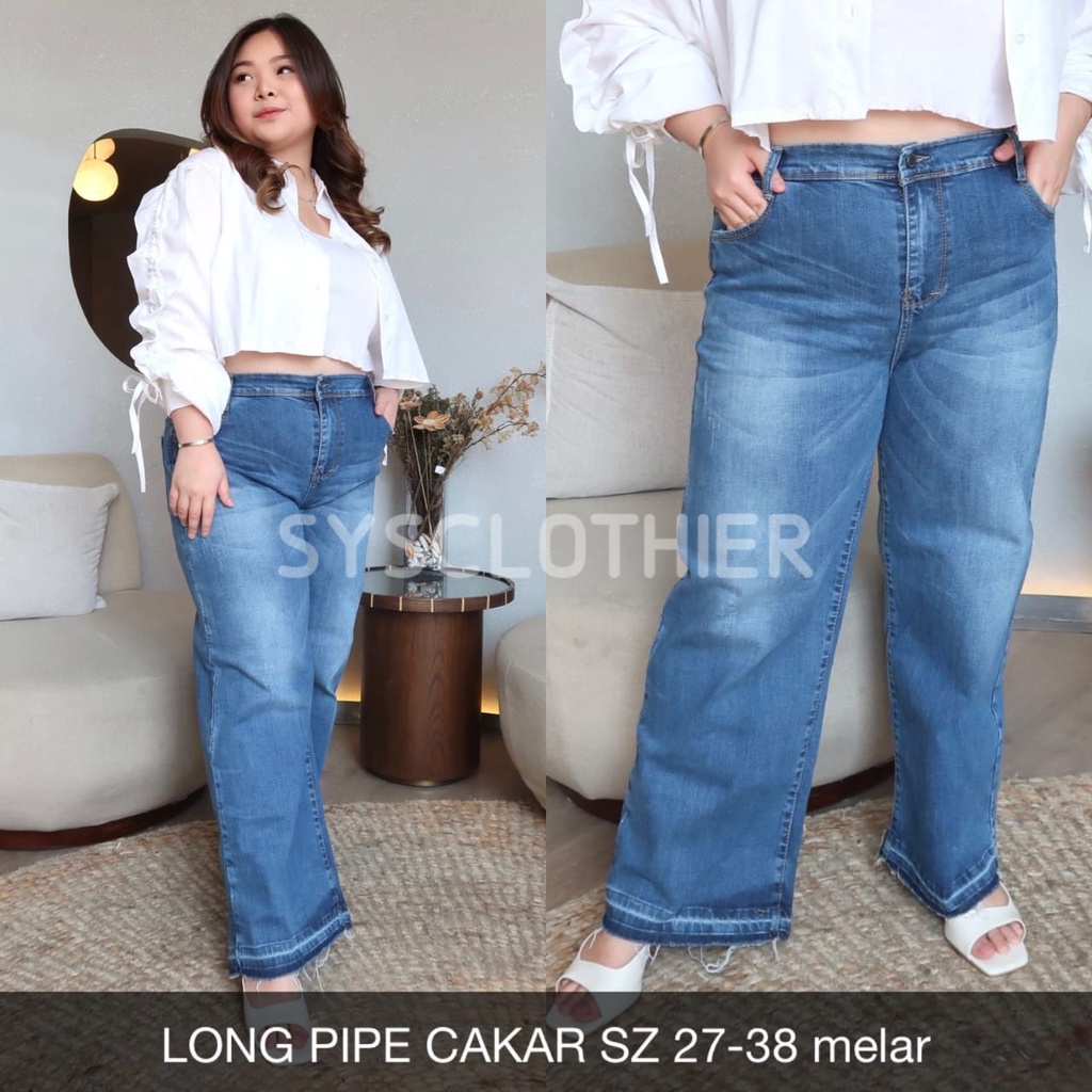 CELANA JEANS WANITA LONG PIPE JEANS SERIES -SYSCLOTHIER