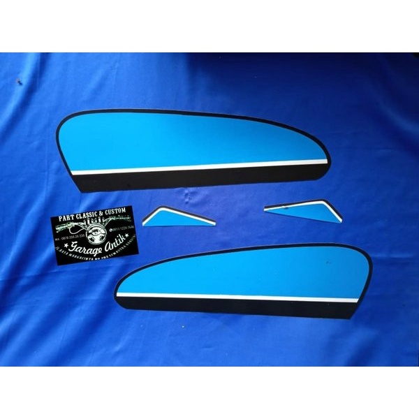 stiker decal polet tangki tengki honda cb 100 gelatik hitam biru dilan Motor Custom