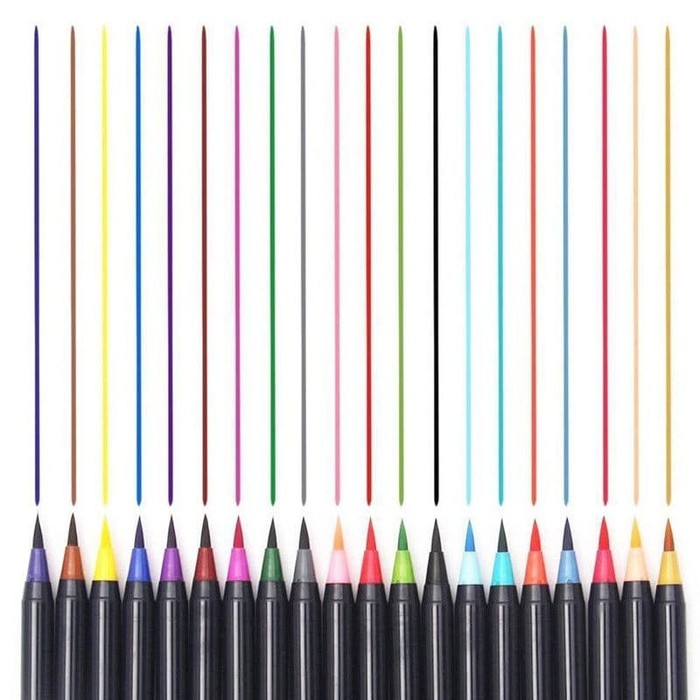 Watercolor Brush Pen (20 Color)