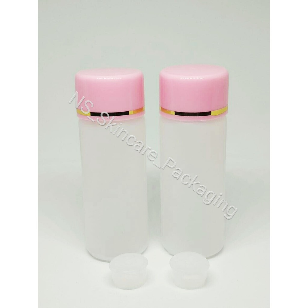 Botol Yardley 60ml Natural Tutup Pink List Gold / Botol Toner 60ml / Botol Sabun 60 ml