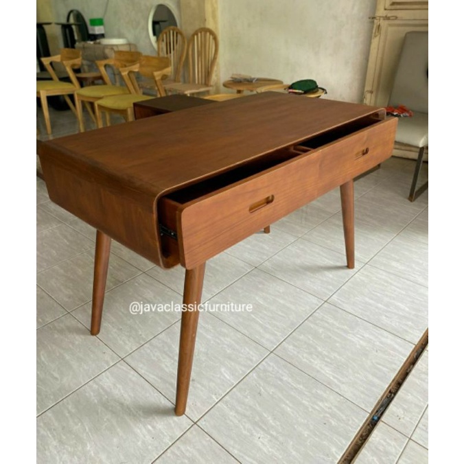 BUFET TV RETRO MINIMALIS MEJA KONSUL LACI 2 BAHAN KAYU JATI NAKAS MINIMALIS JEPARA-2