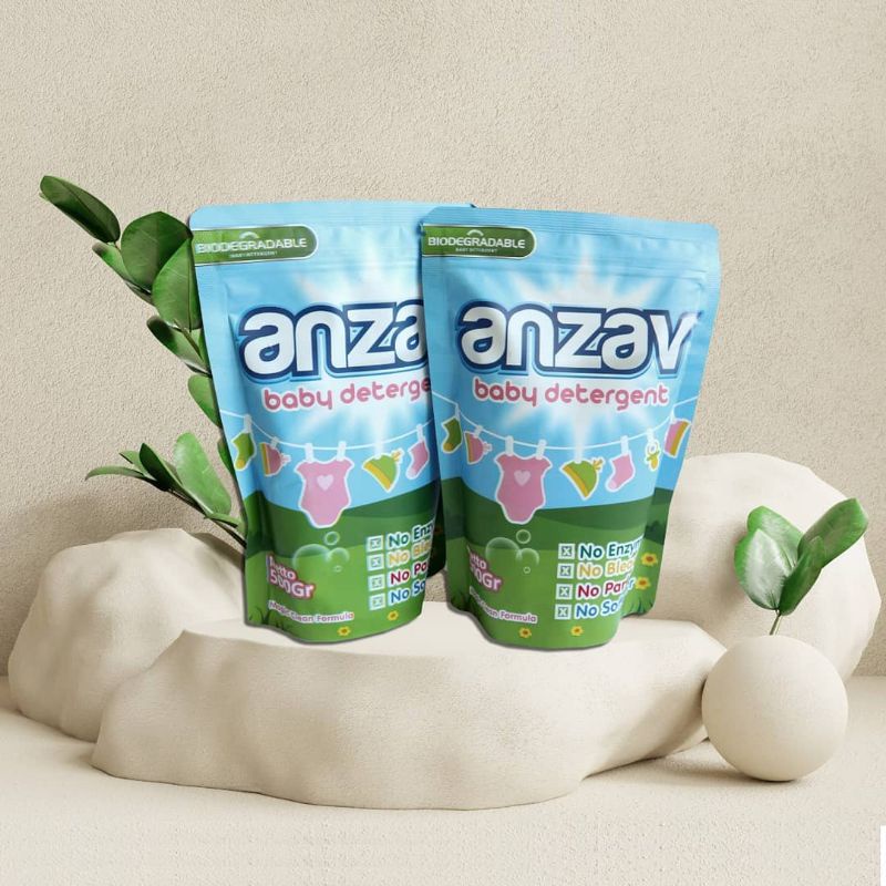 ANZAV Baby Detergent 500gr Deterjen Clodi Sabun Cuci Baju Bayi Ramah Lingkungan