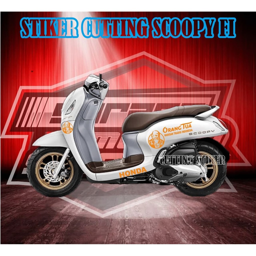 striping stiker decal Cutting OT Anggur merah