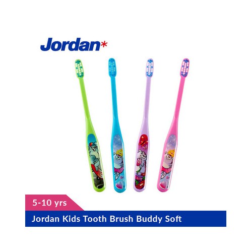 Jordan Buddy sikat gigi untuk usia anak 5-10 tahun