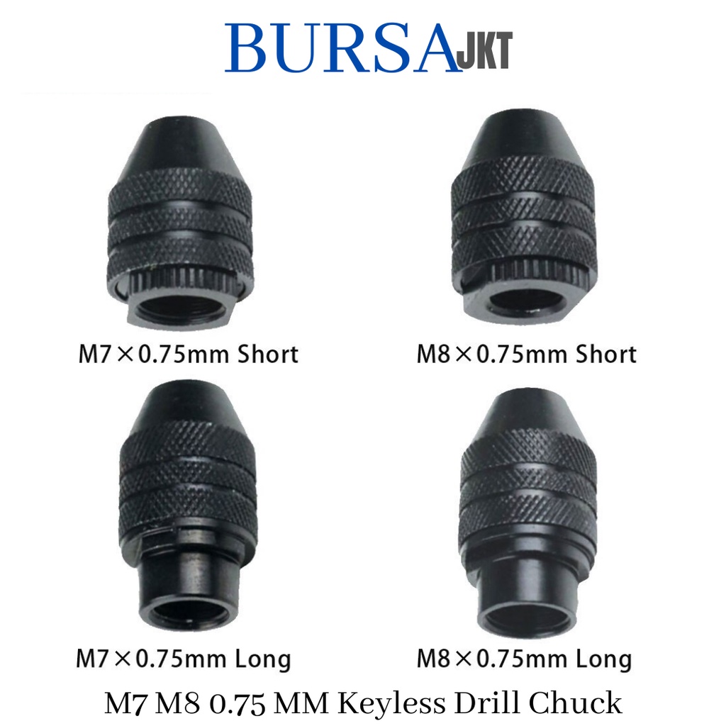 KEYLESS CHUCK M7 M8 75 MM MINI DRILL GRINDER ROTARY DREMER TOOLS BOR