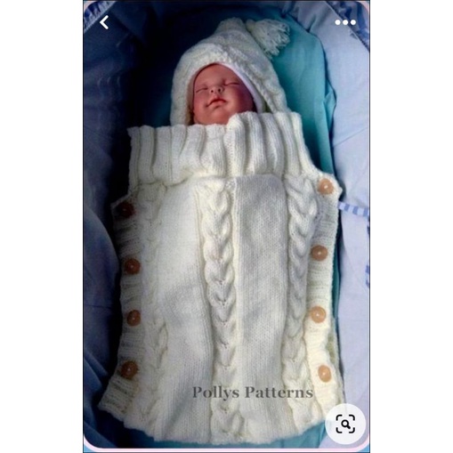 SLEEPING BAG BAYI MALIKIN PREMIUM DI JAMIN TEBAL LAKI-LAKI DAN PEREMPUAN 0-8 BULAN / PENGHANGAT BAYI / BAJU TIDUR BAYI RAJUT