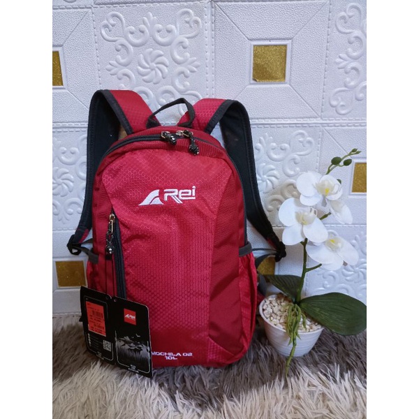 NEW TAS RANSEL REI MOCHILA 02 10liter FREE RAIN COVER / TAS RANSEL REI ORIGINAL
