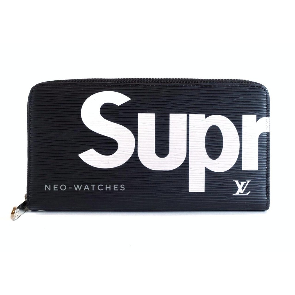 Dompet Panjang Pria Kulit Import Branded LV Supr*me - Black