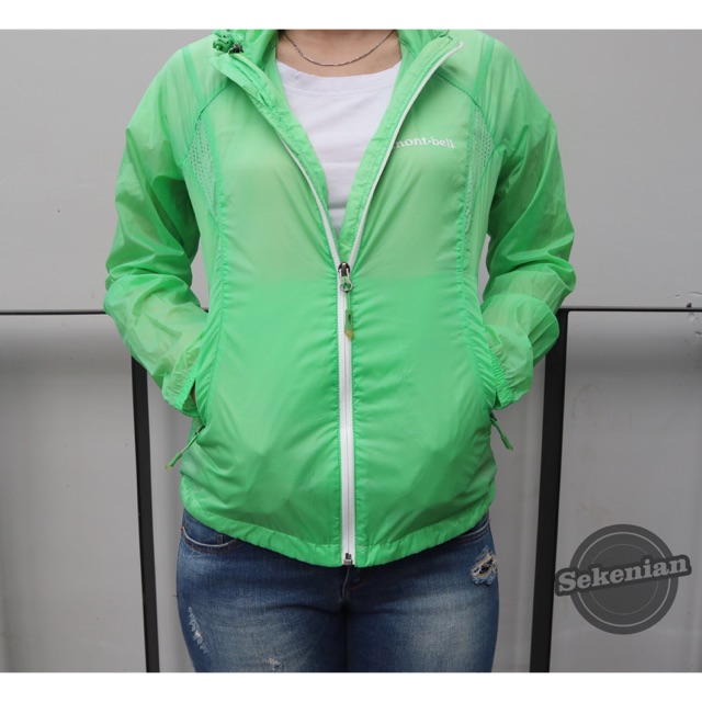 MONTBELL WOMEN WATERPROOF JACKET - GREEN #SECOND #THRIFTSHOP #MASIHMULUS #NODEFFECT